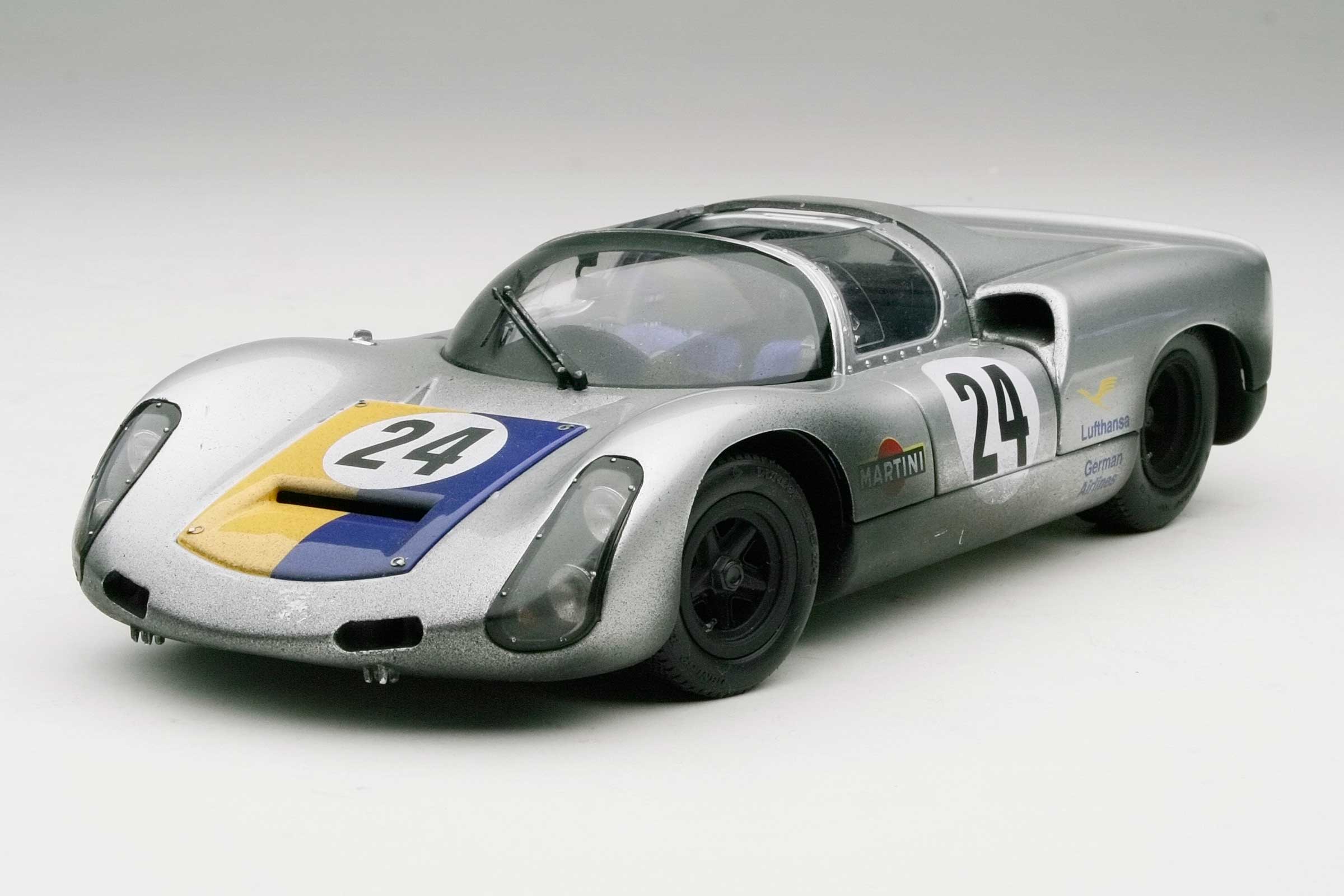 Exoto Porsche 910 | 1968 Nurburgring 1000 km | Martini/Lufthansa | Hans-Dieter Dechent, Robert Huhn | Finish Line Plus