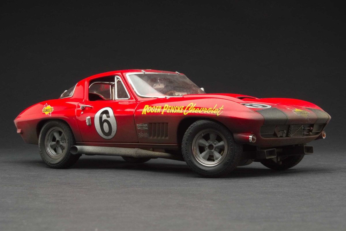 Exoto Corvette Sting Ray Competition | 1967 Daytona 24 Hours Class Winner | Penske | Dick Guldstrand, George Wintersteen, Ben Moore | Finish Line Plus