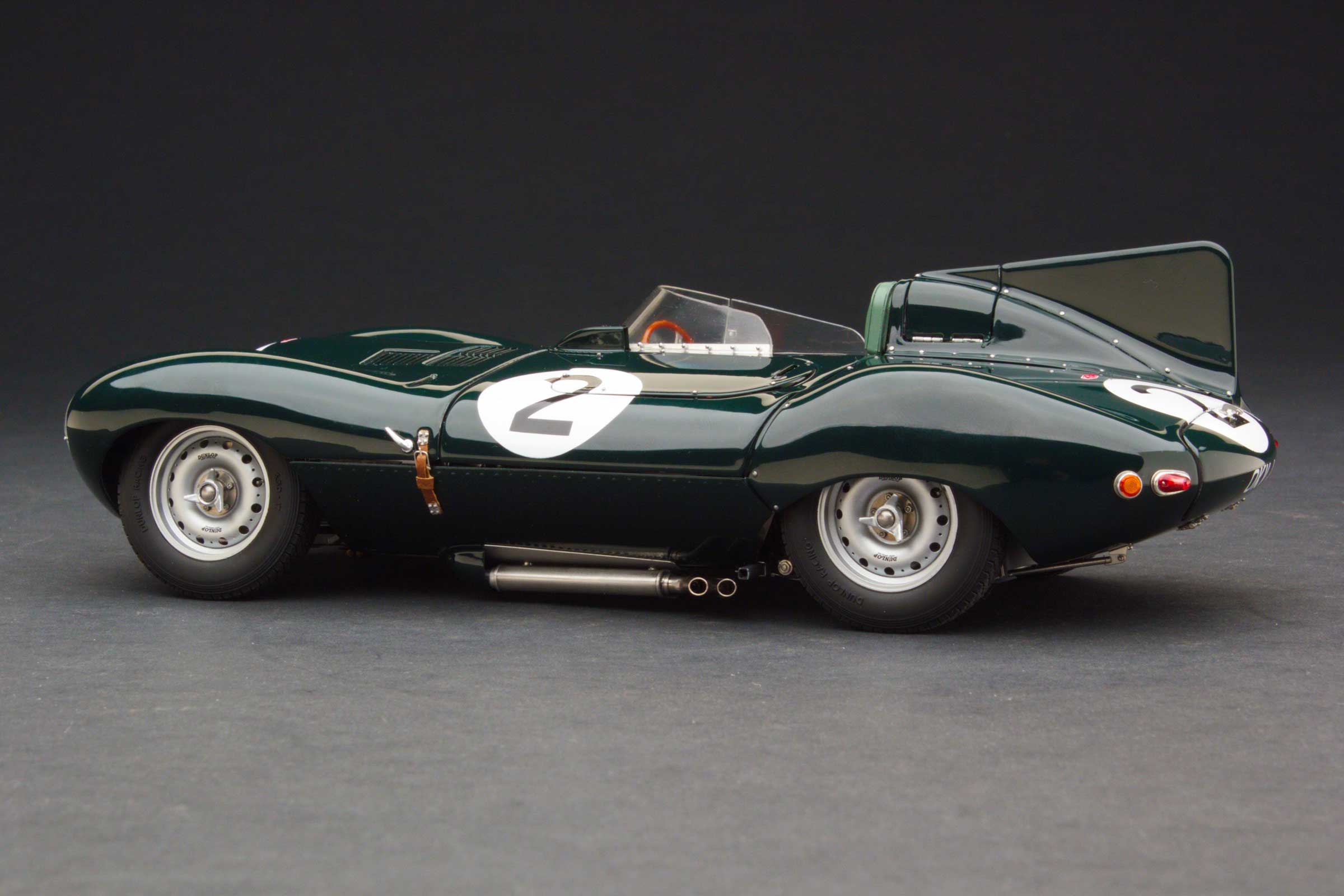 Exoto Jaguar D-Type 'Short Nose' | Second, 1954 Reims 12 Hours | Duncan Hamilton, Tony Rolt - Image 4