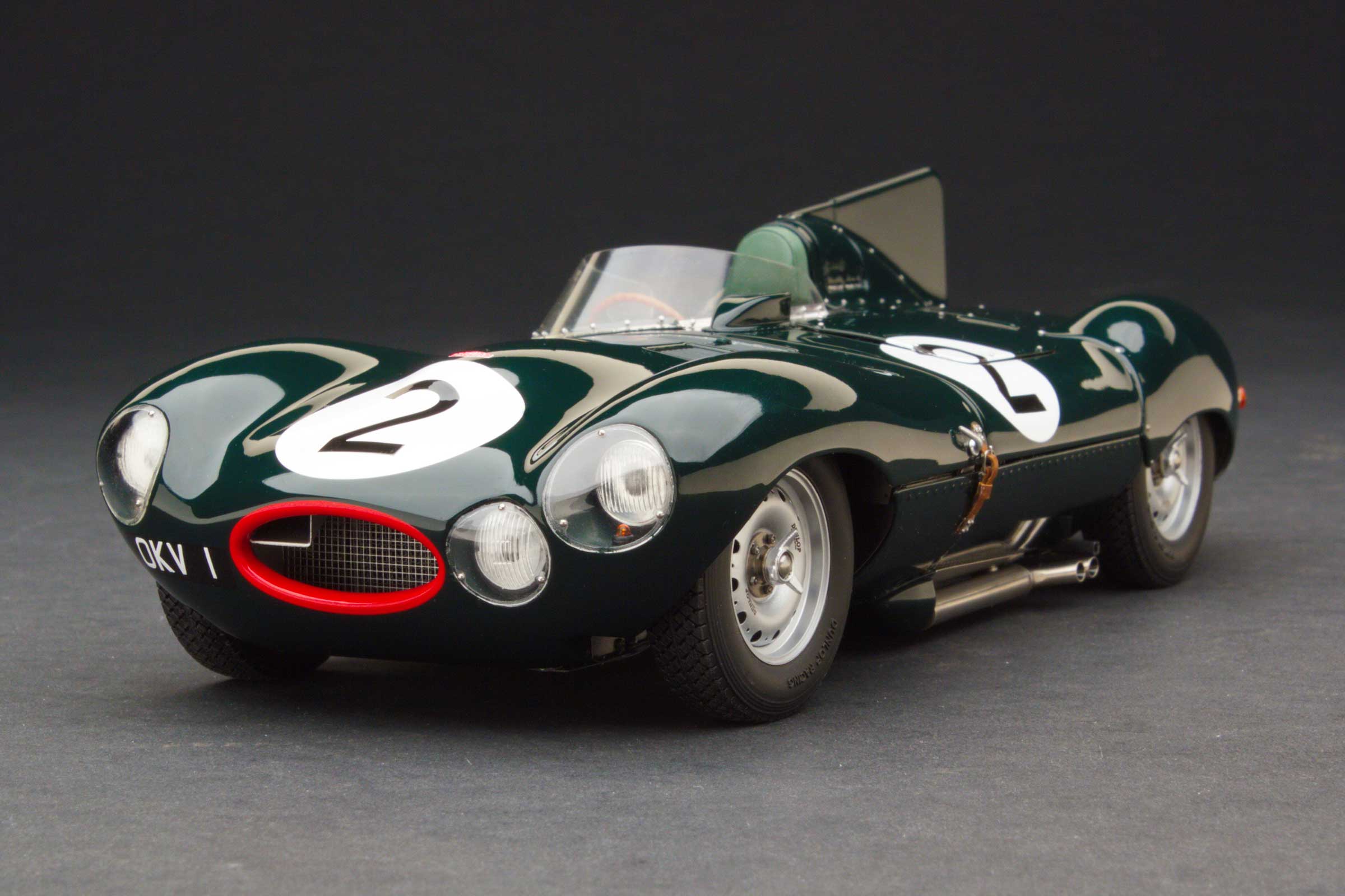 Exoto Jaguar D-Type 'Short Nose' | Second, 1954 Reims 12 Hours | Duncan Hamilton, Tony Rolt - Image 3