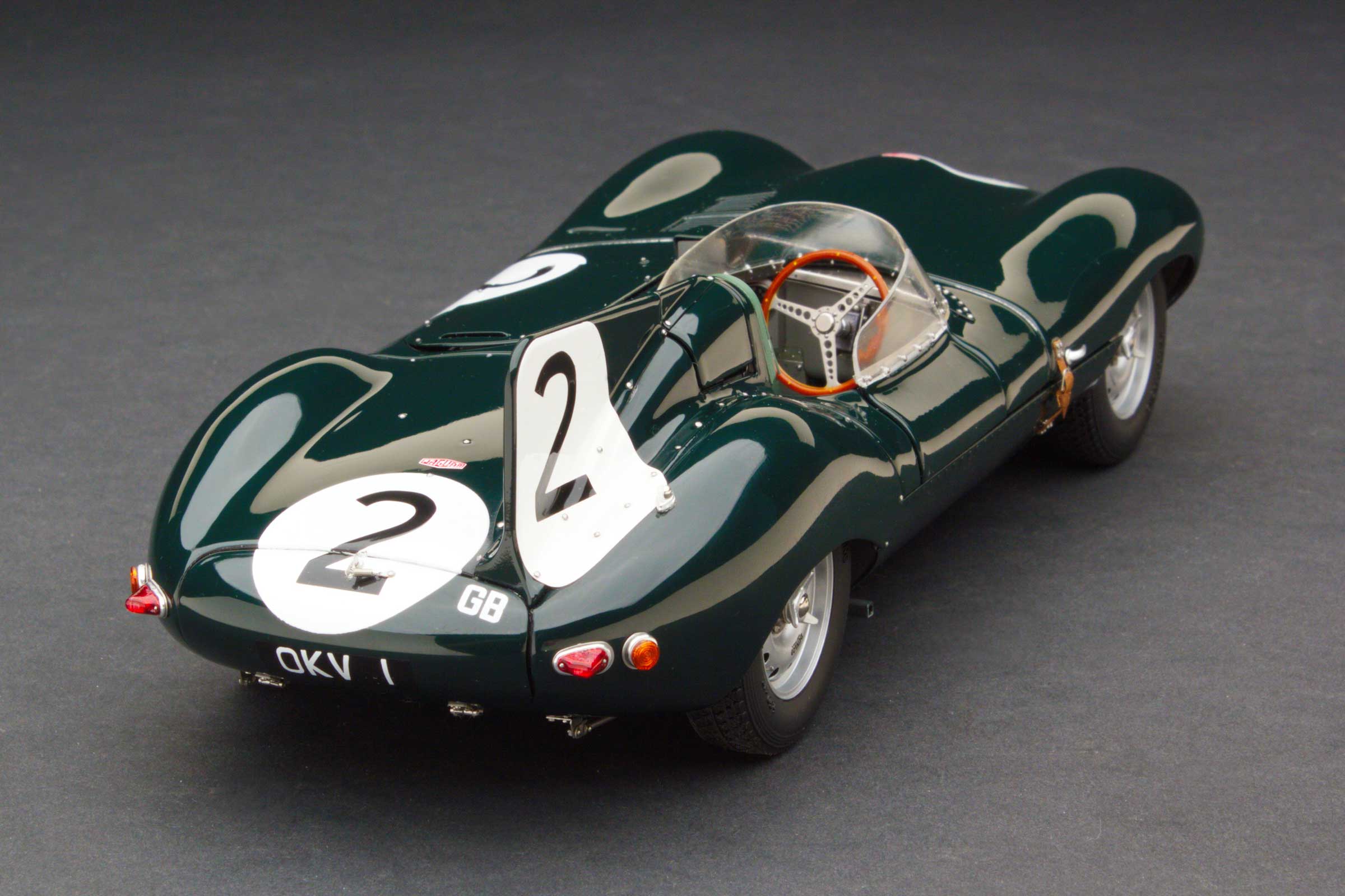 Exoto Jaguar D-Type 'Short Nose' | Second, 1954 Reims 12 Hours | Duncan Hamilton, Tony Rolt - Image 2