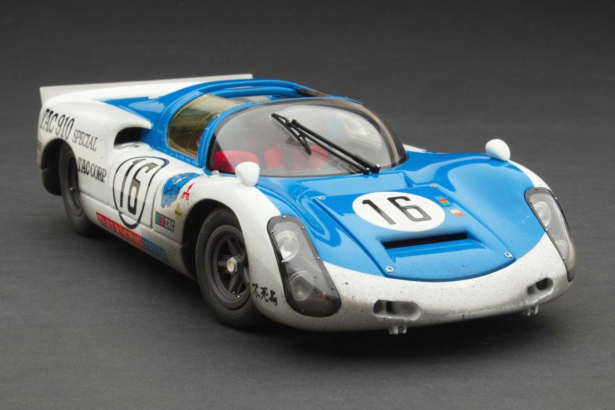 Exoto Porsche 910 | 1969 Grand Prix of Japan | Hiroshi Kazato, Hiroshi Hasegawa | Finish Line Plus