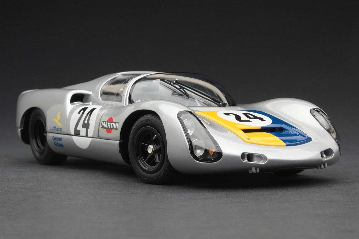 Exoto Porsche 910 | 1968 Nurburgring 1000 km | Martini/Lufthansa | Hans-Dieter Dechent, Robert Huhn