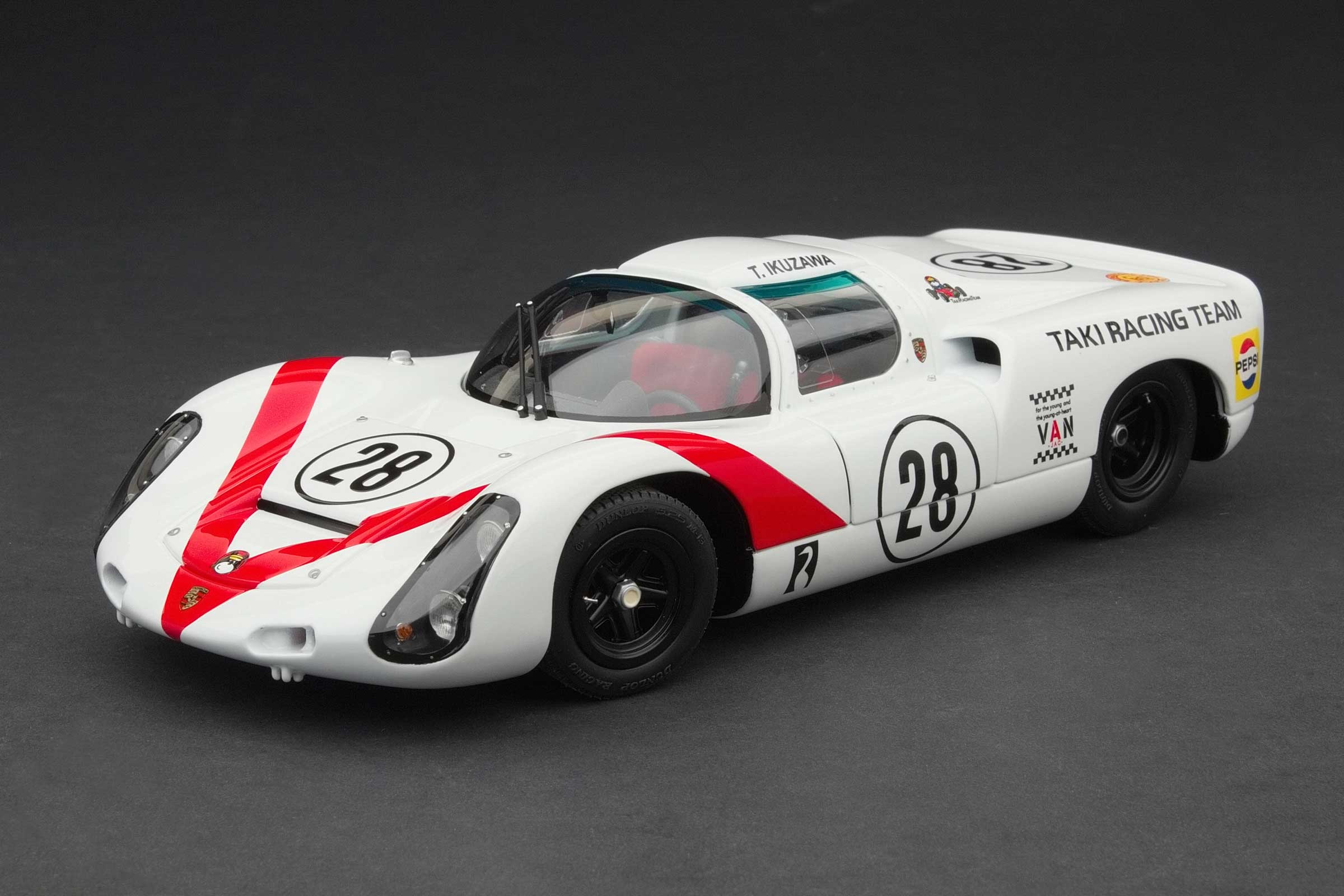 Exoto Porsche 910 | Second, 1968 Grand Prix of Japan | Taki | Tetsu Ikuzawa