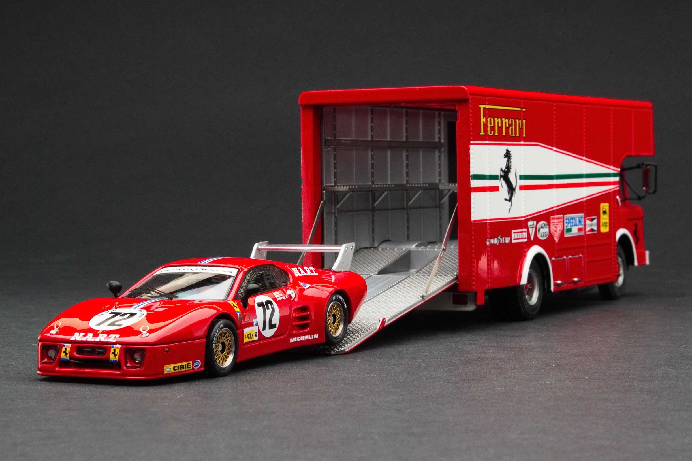 Exoto 'C Type' Gift Set Transporter | 1982 Le Mans 24 Hours | Team N.A.R.T. with Tipo 512 BB/LM - Image 2