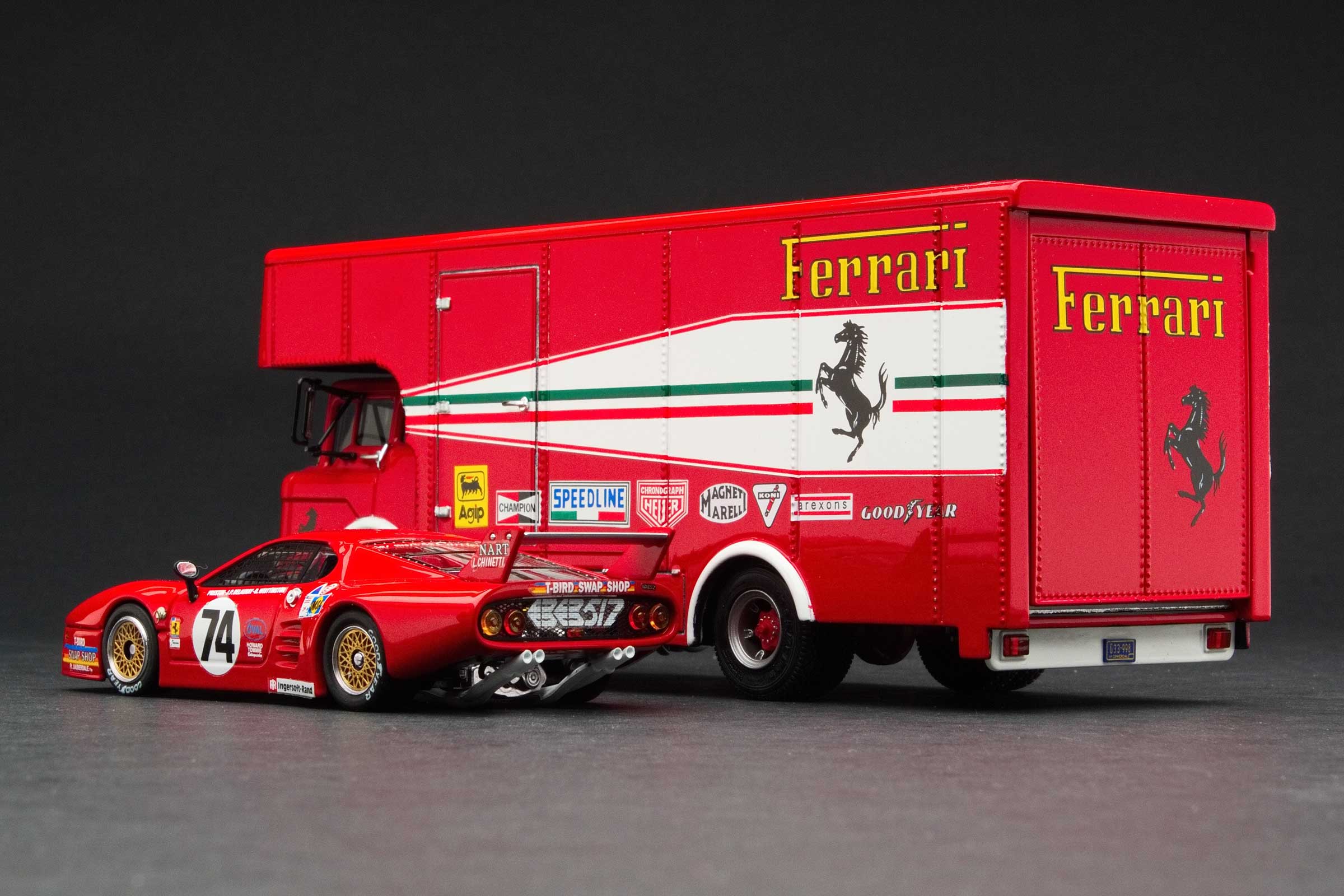 Exoto 'C Type' Gift Set Transporter | 1980 Le Mans 24 Hours | Team N.A.R.T. with Tipo 512 BB/LM - Image 3