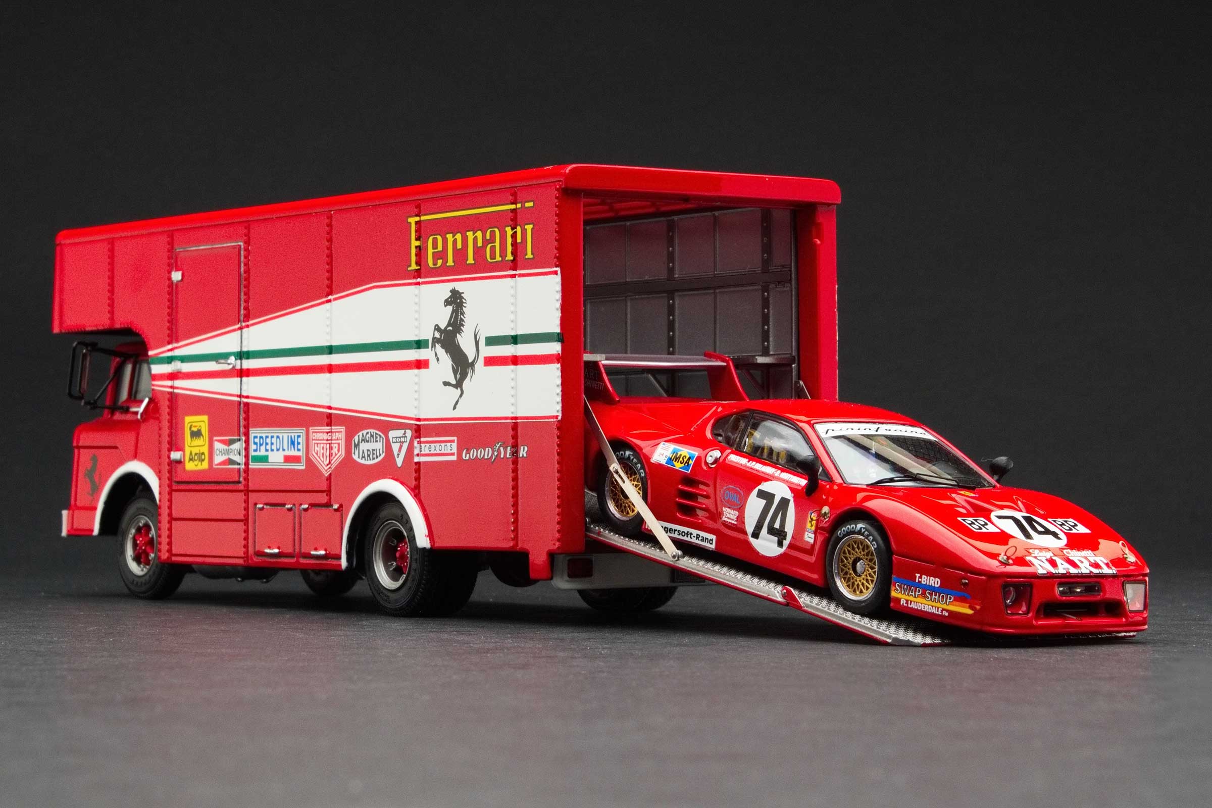 Exoto 'C Type' Gift Set Transporter | 1980 Le Mans 24 Hours | Team N.A.R.T. with Tipo 512 BB/LM - Image 2