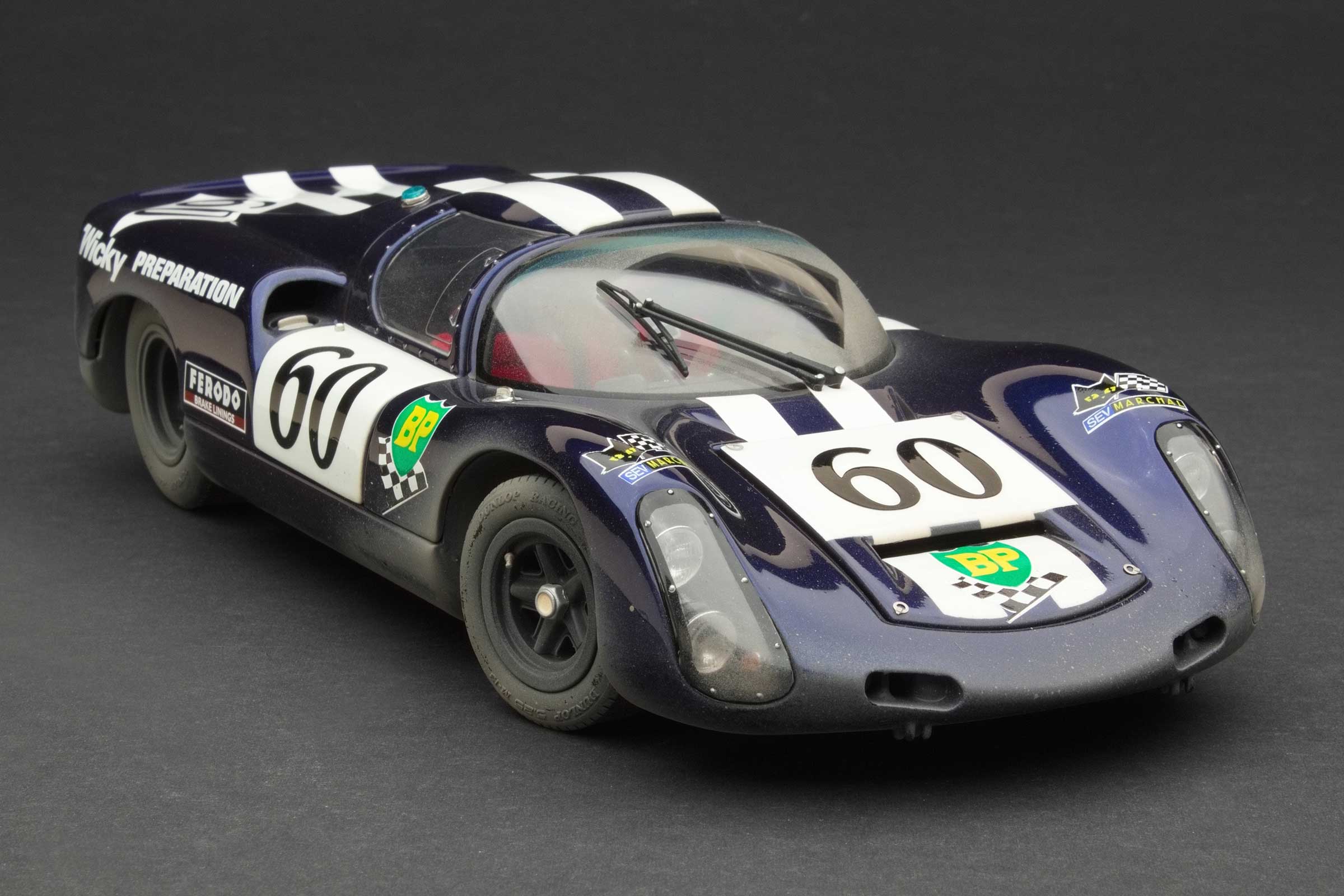 Exoto Porsche 910 | 1970 Le Mans 24 Hours | Willy Meier, Daniel Rouveyran | Finish Line Plus